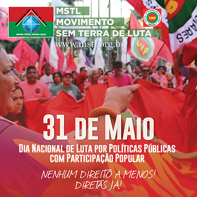 31 de maio dia nacional de luta por políticas públicas com participação popular